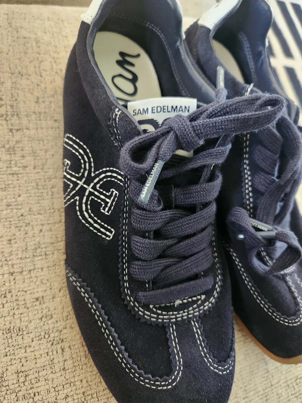 Sam Edelman Isella Suede Sneakers - Picture 11 of 12